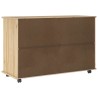 Cabinet roulant Marron 100 x 39 x 65,5 cm Bois de Pin Massif 623569623569