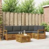 Ensemble de canapé d'angle 6 pcs Naturel et Anthracite 623570623570