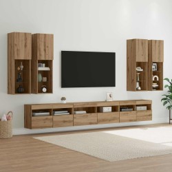 Ensemble de meuble TV mural 7 pcs Chêne artisanal 623571623571