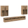 Ensemble de meuble TV mural 7 pcs Chêne artisanal 623571623571