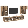 Ensemble de meuble TV mural 7 pcs Chêne artisanal 623571623571
