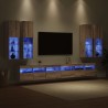 Ensemble de meuble TV mural 7 pcs Chêne artisanal 623571623571