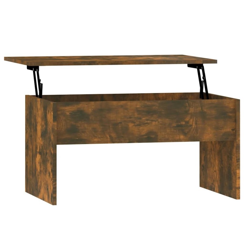 Table basse Chêne fumé 80x50,5x41,5 cm Bois d'ingénierie 623572623572