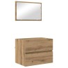Ensemble de mobilier de salle de bain 3 pc Chêne artisanal 623574623574