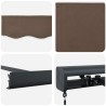 Auvent rétractable Taupe 350 x 250 cm Toile et Aluminium 623580623580