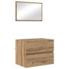 Ensemble de mobilier de salle de bain 2 pc Chêne artisanal 623581623581