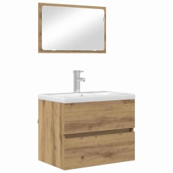 Ensemble de mobilier de salle de bain 2 pc Chêne artisanal 623581623581