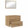 Ensemble de mobilier de salle de bain 2 pc Chêne artisanal 623581623581