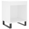 Tables de chevet 2 pcs blanc 40x35x50 cm bois d’ingénierie 623588623588
