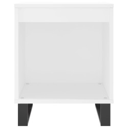 Tables de chevet 2 pcs blanc 40x35x50 cm bois d’ingénierie 623588623588