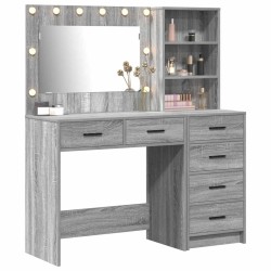 Table de Toilette avec tiroir Gris clair 78.5 x 41 x 135 cm 623589623589