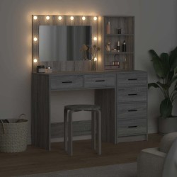 Table de Toilette avec tiroir Gris clair 78.5 x 41 x 135 cm 623589623589