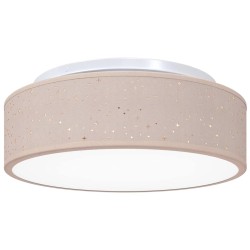 Lampe de plafond Taupe 38 x 38 x 13,5 cm tissu 623590623590
