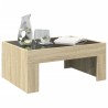 Table basse avec LED infini chêne sonoma 70x50x30 cm 623595623595