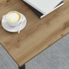 Table basse Chêne artisan 80 x 80 x 45 cm Bois d'ingénierie 623597623597
