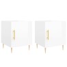 Tables de chevet 2 pcs blanc brillant 40x40x50 cm 623600623600