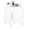Tables de chevet 2 pcs blanc brillant 40x40x50 cm 623600623600
