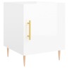 Tables de chevet 2 pcs blanc brillant 40x40x50 cm 623600623600