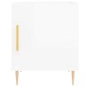 Tables de chevet 2 pcs blanc brillant 40x40x50 cm 623600623600