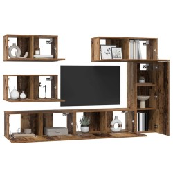 Ensemble meuble TV 6 pcs Bois Ancien Bois d'ingénierie 623602623602