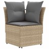Ensembles de meubles 4 pcs Beige et Gris clair Rotin PE 623604623604