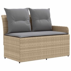Ensembles de meubles 4 pcs Beige et Gris clair Rotin PE 623604623604