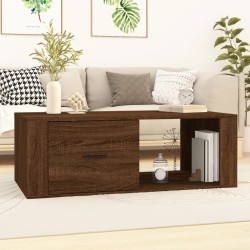 Table basse Chêne marron 100x50,5x35 cm Bois d'ingénierie 623605623605