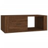 Table basse Chêne marron 100x50,5x35 cm Bois d'ingénierie 623605623605
