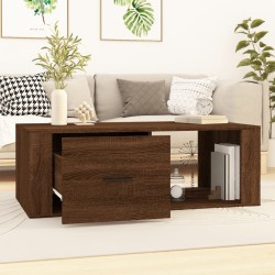 Table basse Chêne marron 100x50,5x35 cm Bois d'ingénierie 623605623605