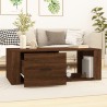 Table basse Chêne marron 100x50,5x35 cm Bois d'ingénierie 623605623605