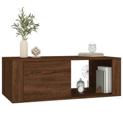 Table basse Chêne marron 100x50,5x35 cm Bois d'ingénierie 623605623605