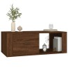 Table basse Chêne marron 100x50,5x35 cm Bois d'ingénierie 623605623605