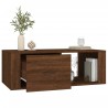 Table basse Chêne marron 100x50,5x35 cm Bois d'ingénierie 623605623605