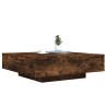 Table basse chêne fumé 100x100x31 cm bois d'ingénierie 623606623606