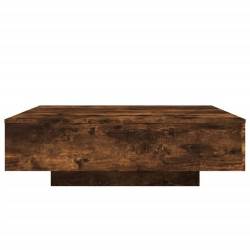 Table basse chêne fumé 100x100x31 cm bois d'ingénierie 623606623606
