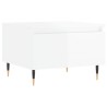 Tables basses 2 pcs blanc brillant 50x46x35cm bois d'ingénierie 623607623607