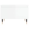 Tables basses 2 pcs blanc brillant 50x46x35cm bois d'ingénierie 623607623607