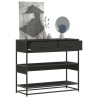 Table console noir 90x35x80 cm bois d'ingénierie 623608623608
