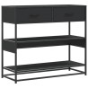 Table console noir 90x35x80 cm bois d'ingénierie 623608623608