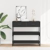 Table console noir 90x35x80 cm bois d'ingénierie 623608623608