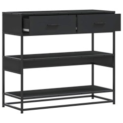 Table console noir 90x35x80 cm bois d'ingénierie 623608623608