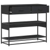 Table console noir 90x35x80 cm bois d'ingénierie 623608623608