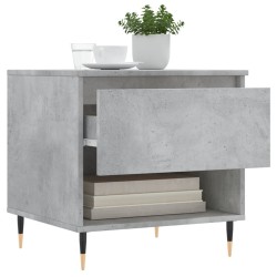 Tables basses 2 pcs gris béton 50x46x50 cm bois d'ingénierie 623611623611