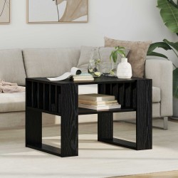 Table basse Chêne noir 66 x 49,5 x 45 cm Bois d'ingénierie 623613623613