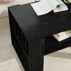 Table basse Chêne noir 66 x 49,5 x 45 cm Bois d'ingénierie 623613623613