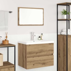 Ensemble de mobilier de salle de bain 3 pc Chêne artisanal 623614623614