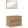 Ensemble de mobilier de salle de bain 3 pc Chêne artisanal 623614623614