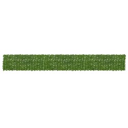 Écran de balcon avec feuilles Vert et jaune 600 x 75 cm 623618623618