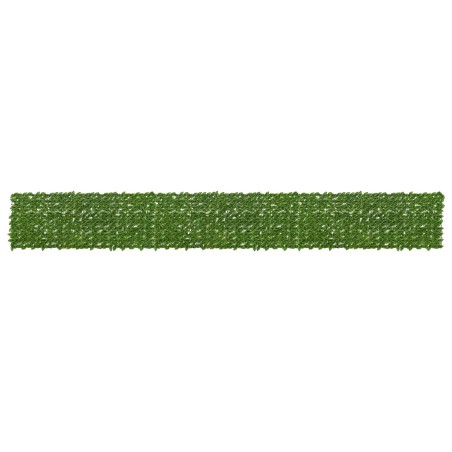 Écran de balcon avec feuilles Vert et jaune 600 x 75 cm 623618623618