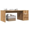 Table basse chêne artisanal 90x45x35 cm bois d'ingénierie 623620623620